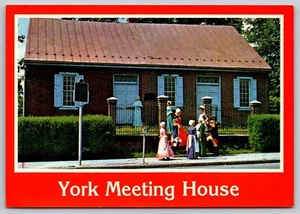 York Meeting House, West Philadelphia Street, Vintage Post Card - Bild 1 von 2
