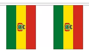 BOLIVIA 3 METROS BUNTING 10 BANDERAS 3M BOLIVIANA SUDAMÉRICA - Imagen 1 de 1