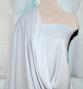 TELA ELÁSTICA POLIÉSTER REVESTIMIENTO PLATA 45" BLUSAS TRAJES, TRAJES, FALDAS, DECORACIÓN - Imagen 1 de 5