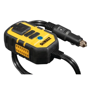 DeWALT 140 WATT POWER INVERTER 12V DC to 120V AC + 2 USB HEAVY DUTY CONSTRUCTION - Picture 1 of 8