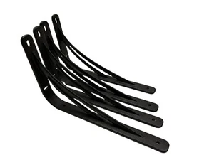 4rer Set Regalträger/24x14,7cm/Metall/Regalwinkel/Dunkles Grau/B-Ware/011 - Bild 1 von 3