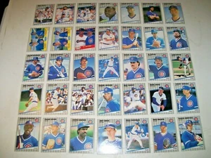 1989 Fleer & Update Chicago Cubs Team Set of 35 Sandberg Maddux Dawson Girardi - Picture 1 of 6