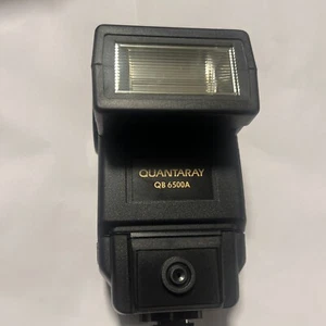 Quantaray Q383 Super Shoe Mount Flash For Canon Film Camera. - Picture 1 of 4