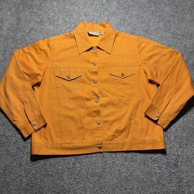 Carrie Allen Casual Button Up Long Sleeve Women's Sz L Jacket - Image 1 of 4