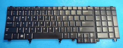 Genuine Dell Latitude E5520 E5530 Laptop US Black Full Size Keyboard F5YDT - Image 1 of 2