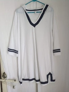 Copricostume da spiaggia nautico donna tunica cappuccio XL Palm Island Sailor - Foto 1 di 7