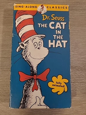 Dr Seuss - The Cat in the Hat (VHS) 1994 Animated Sing-Along Classics Foto 1 de 3