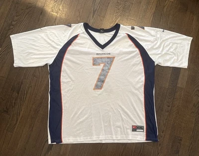 Camiseta de fútbol americano vintage blanca Nike de los Denver Broncos XXL John Elway para hombre  Foto 1 de 4