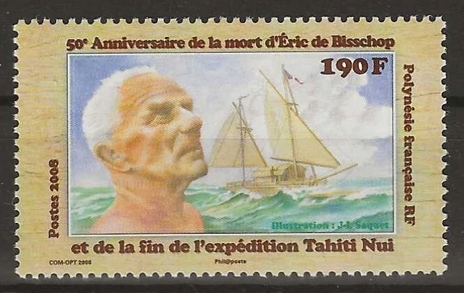 Polinesia Francesa 2008 - 190Fr 50 Aniversario Muerte de Eric de Bisschop - MNH Foto 1 de 1