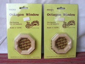 HOUSEWORKS #5045 OCTAGON WINDOW Dollhouse Miniature 1/12 Scale LOT - 2 PCS J01