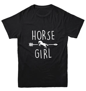 Horse Girl - Animal Lover Equestrian Thoroughbred Pony Youth T-Shirt - Picture 1 of 20