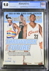 LeBron James Carmelo Anthony NBA INSIDE STUFF Magazine Dec 2003 Ja 2004 CGC 8.0 - Picture 1 of 12