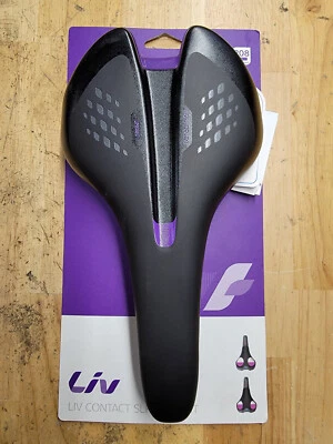 Sillín vertical Liv Contact SLR riel de carbono negro/púrpura Foto 1 de 2