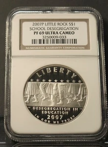 2007 P LITTLE ROCK SCHOOL PF 69 PROOF NGC - Picture 1 of 1