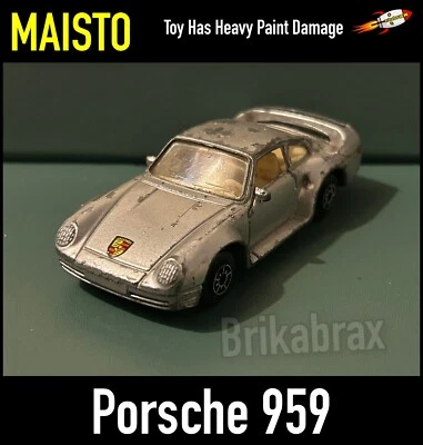 Maisto Porsche 959 Diecast Metal & Plastic Toy Car (Paint Damaged) - Image 1 of 4