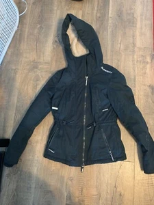 SuperDry Microfibre  Windparka Sherpa Lined Navy Blue Women's size Small - Picture 1 of 16