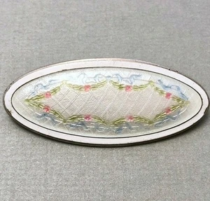 Vintage Champlevé Sterling Emaille Brosche - Bild 1 von 4