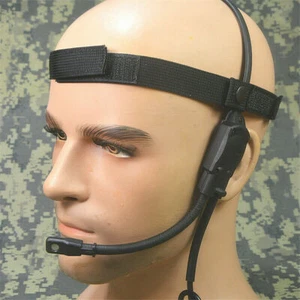 TCA Dual Channels MH-180V Bone Conduction Tactical Headset Atlantic Signal Prop - Picture 1 of 5