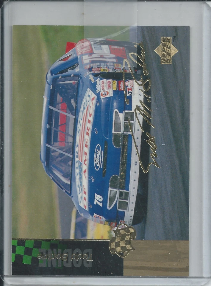 1995 Upper Deck Motorsports Gold Signature # 108 Todd Bodine Nascar Racing Card - Image 1 of 2
