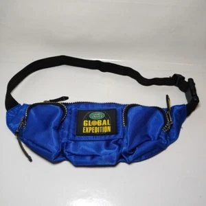 Landrover Land Rover Global Expedition Bum Bag Hiking Blue VGC Pockets Waist - Picture 1 of 14
