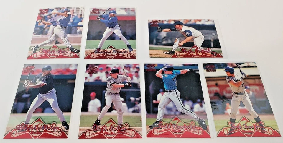 7 1998 Paramount Red baseball cards - Image 1 of 1