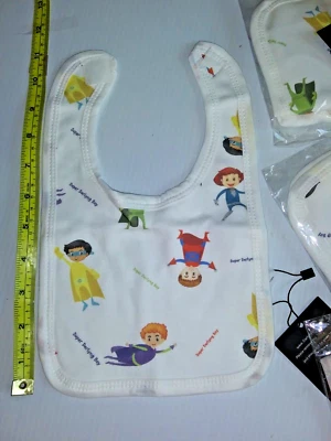 12 Baby Bibs Cotton Knit 12 Bibs Lot Bundle Day Care Nursery - Image 1 of 2