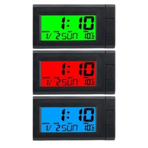 Orologio Termometro Orologio 2 in 1 Auto Digitale LCD Elettronico Orologio con Retroilluminazione DE - Foto 1 di 16