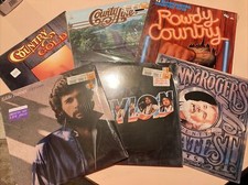 Old Vintage Country Western music vinyl 33speed LP records Lot Of 6