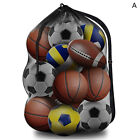 Mesh Soccer Ball Bag Extra Large Drawstring Storage Bag Volleyball Football Pack
