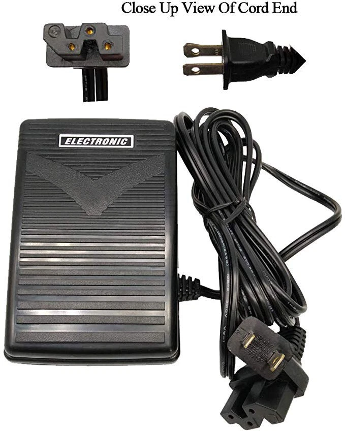 PEDAL DE CONTROL DE PIE CON Cable Singer 132Q 140Q 1019 1025 1027 14J334 Blanco # 30990 Foto 1 de 1