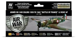 Vallejo ARMEE DE L'AIR COLORS 1939-1942 BATTLE OF FRANCE VICHY AF Paint Set New - Picture 1 of 1