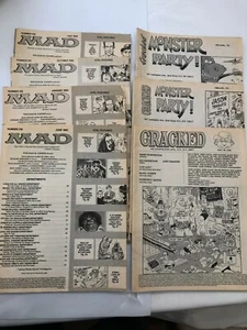 Cuatro revistas locas y tres revistas agrietadas sin portadas julio 1992 #312 - Imagen 1 de 2