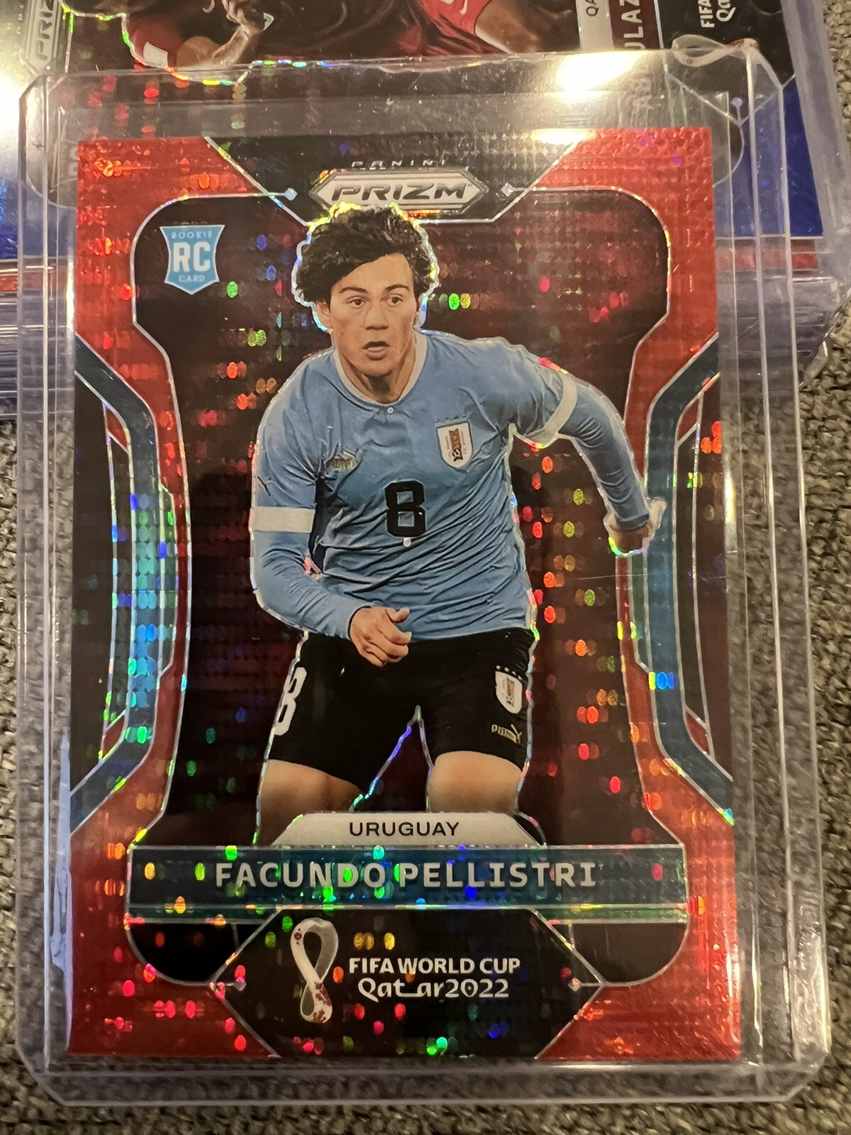 2022 Panini Prizm World Cup Facundo Pellistri RC Breakaway Red #54/99 Uruguay