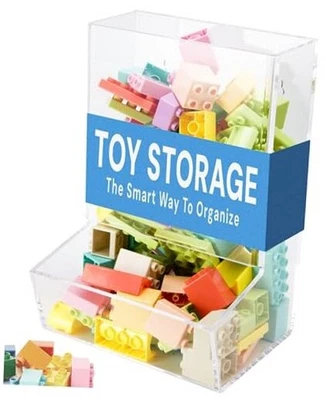 Hanging Acrylic Toy Dispensers () - Playroom Storage Acrylic Bin Single Divided - Image 1 of 4