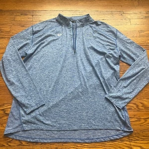 Philadelphia 76ers Nike Dri-Fit NBA Performance 1/4 Zip Blue Pullover Men's XXL - Picture 1 of 8