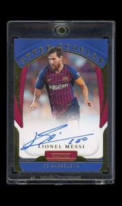 Tarjeta de fútbol 2019/20 Panini Chronicles Lionel Messi automática Upper Echelon - Imagen 1 de 2