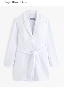 Abercrombie & Fitch Crepe Blazer Dress size XL Tall NWT Academia Preppy - Picture 1 of 8