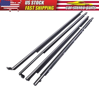 Juego de 4 cinturones de puerta resistentes al clima exterior aptos para Toyota Corolla LE sedán 1995-2002 Foto 1 de 4