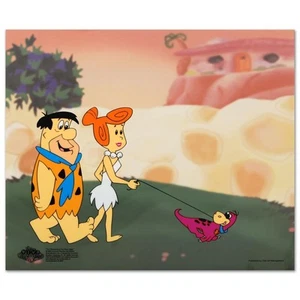 The Flintstones, Limited Edition Animation Art "The Flintstones Walking Dino" - Bild 1 von 2