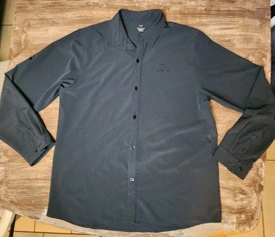 Arc'teryx Shirt Mens Size 2XL Black Stretch Button Up Long Sleeve  - Image 1 of 4