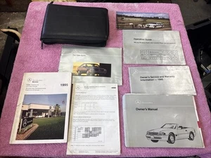 Manual del propietario Mercedes Benz 1995 SL SL320 SL500 SL600 BOLSA DE CUERO - Imagen 1 de 9
