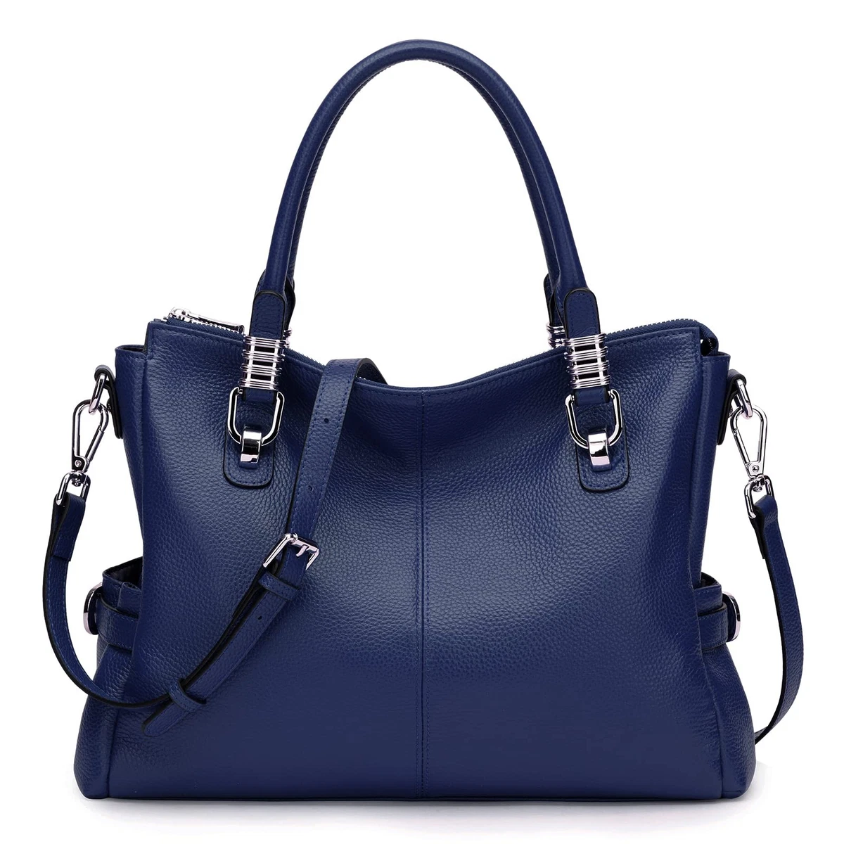 S-ZONE Women's Leather Crossbody Bag - Small Over Shoulder Purse, Full Grain Leather