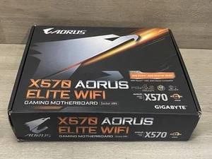 Placa madre GIGABYTE X570 AORUS ELITE WIFI (Dual M.2 PCIe 4.0) AMD AM4 ATX NUEVA - Imagen 1 de 10
