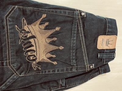 Pantalones Cortos JNCO Vintage Negros Para Hombre Talla 32x32 Denim Bordado Logo JNCO, rave Foto 1 de 4