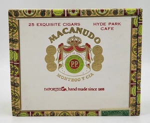 Caja de cigarros Hyde Park Café Montego Y Cia Macanudo - Imagen 1 de 7