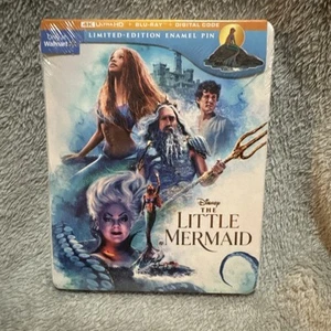 Disney The Little Mermaid 4k Ultra HD + Blu-Ray + Digital Limited Edition W/ Pin - Imagen 1 de 6