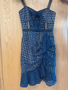 Self-Portrait Women's Lace Dress Size 8 Self portrait size 8 blue dress - Picture 1 of 6