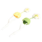2Pcs/Set Cute Hamster Hat With Adjustable Strap Mini Hand Knitted Hats Decor ◑