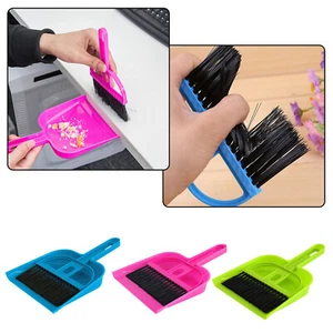 3 Packungen Mini Hand & Kehrschaufel Set kleine Kehrschaufeln mit Bürstenset Reinigungswerkzeug - Bild 1 von 8