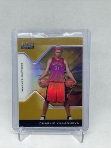 2004-05 Topps Finest  #197 Charlie Villanueva Gold Refractor 10/25 XRC